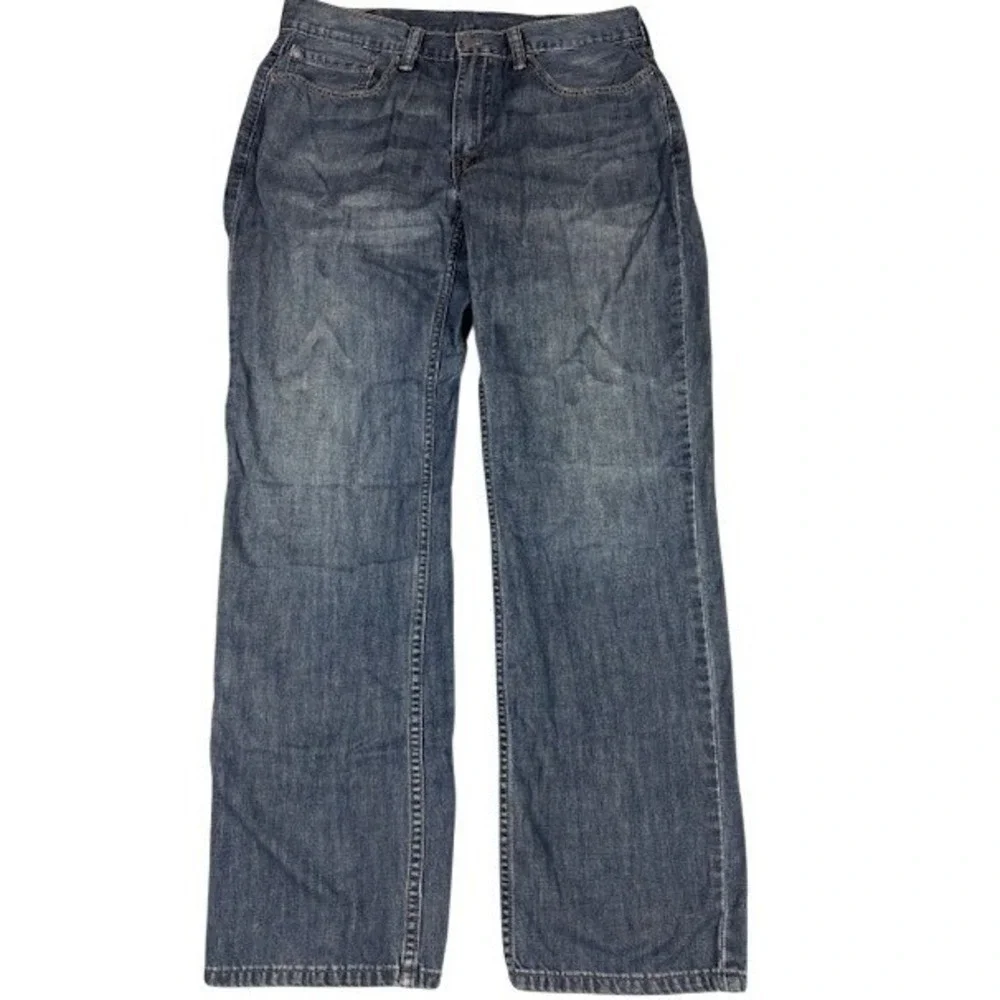 Levi's‎ 514 Jeans Mens 34x32 Straight Fit Dark Wash Denim Blue 100% Cotton